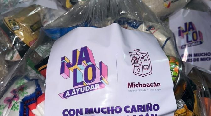 Michoacán envía primer camión con ayuda humanitaria a Guerrero, del Festival Jalo